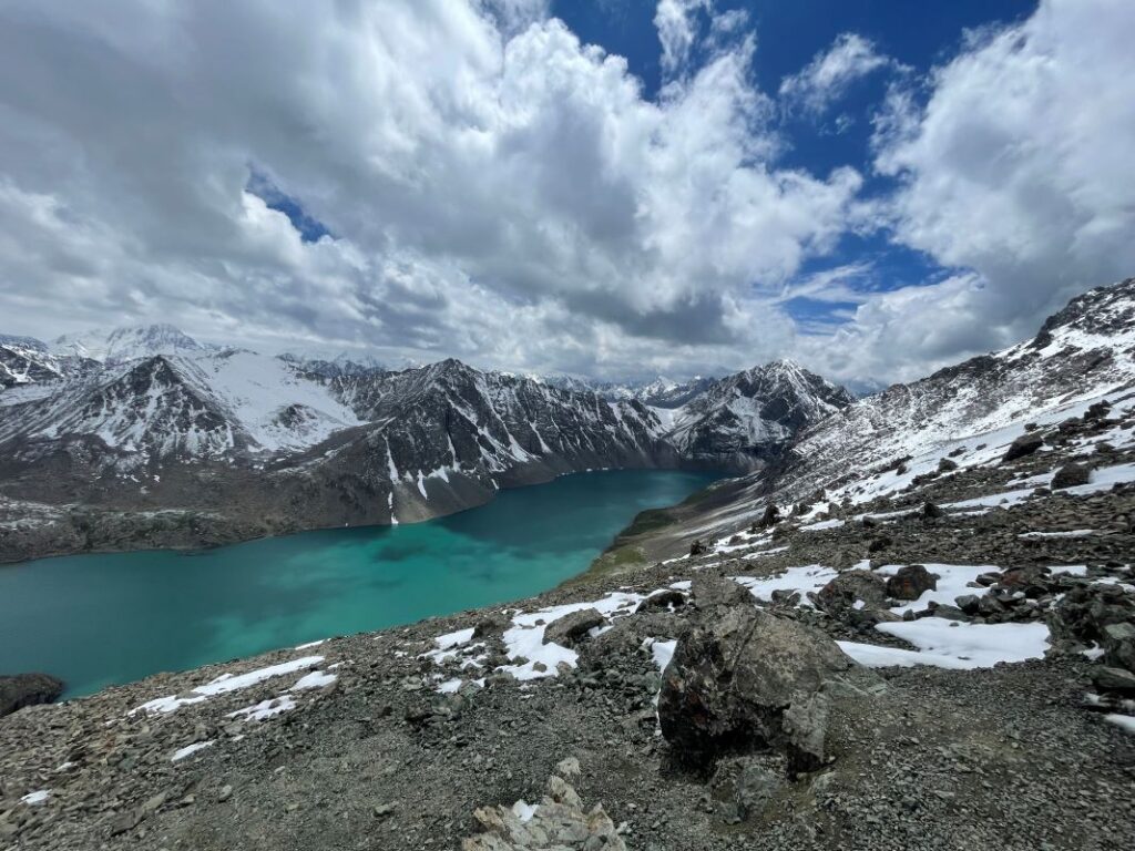 picture of Ala Kol lake. Kyrgyzstan