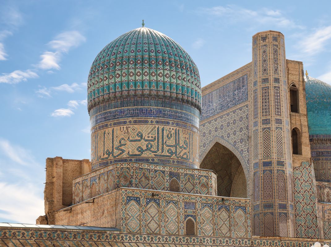 The Bibi-Khanym Mosque is one of the most iconic and historically significant landmarks in Samarkand, Uzbekistan.