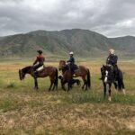 Picture of Eagle hunting show. Kyrgyzstan