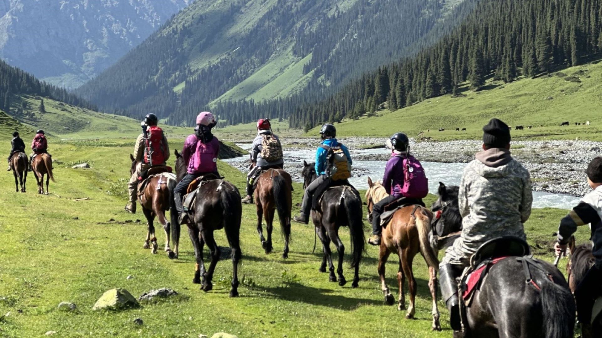 picture of Horse riding in Kyrgyzstan.