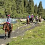 horse riding in Rivers of Kyrgyzstan 2 Tarasova river