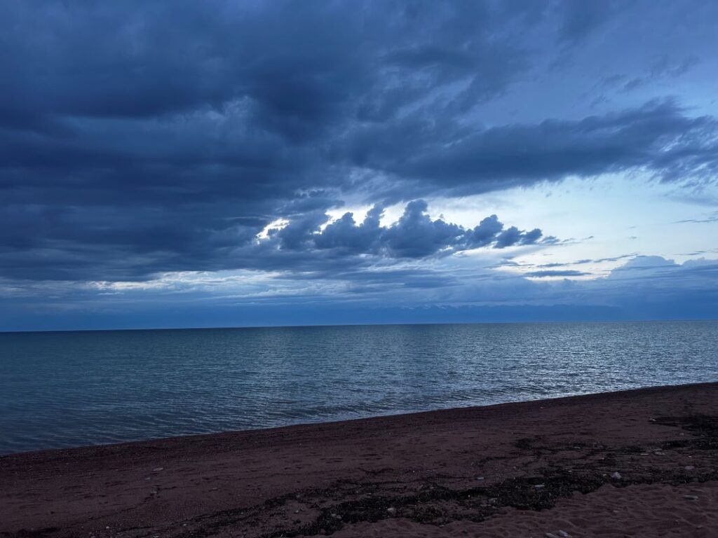 photo of Issyk Kul lake. Kyrgyzstan