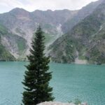 picture of kara-kamysh lake. Kyrgyzstan