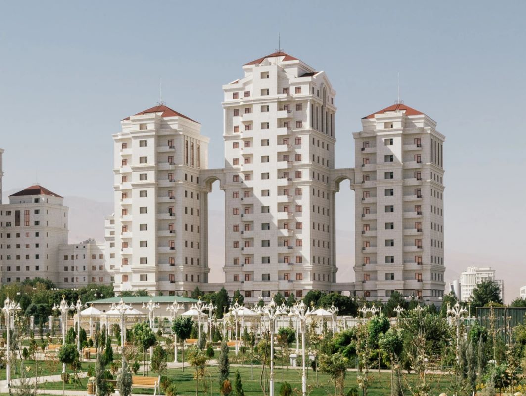 photo of Ashgabat’s White Marble Architecture