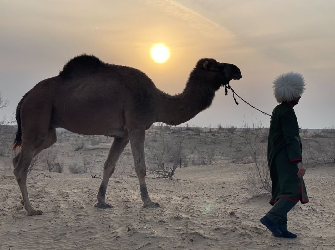 photo of Turkmenistan camel man